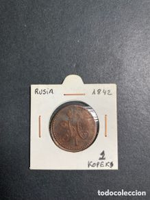 Alte Münzen aus Asien: Moneda de Rusia 1 kopeks